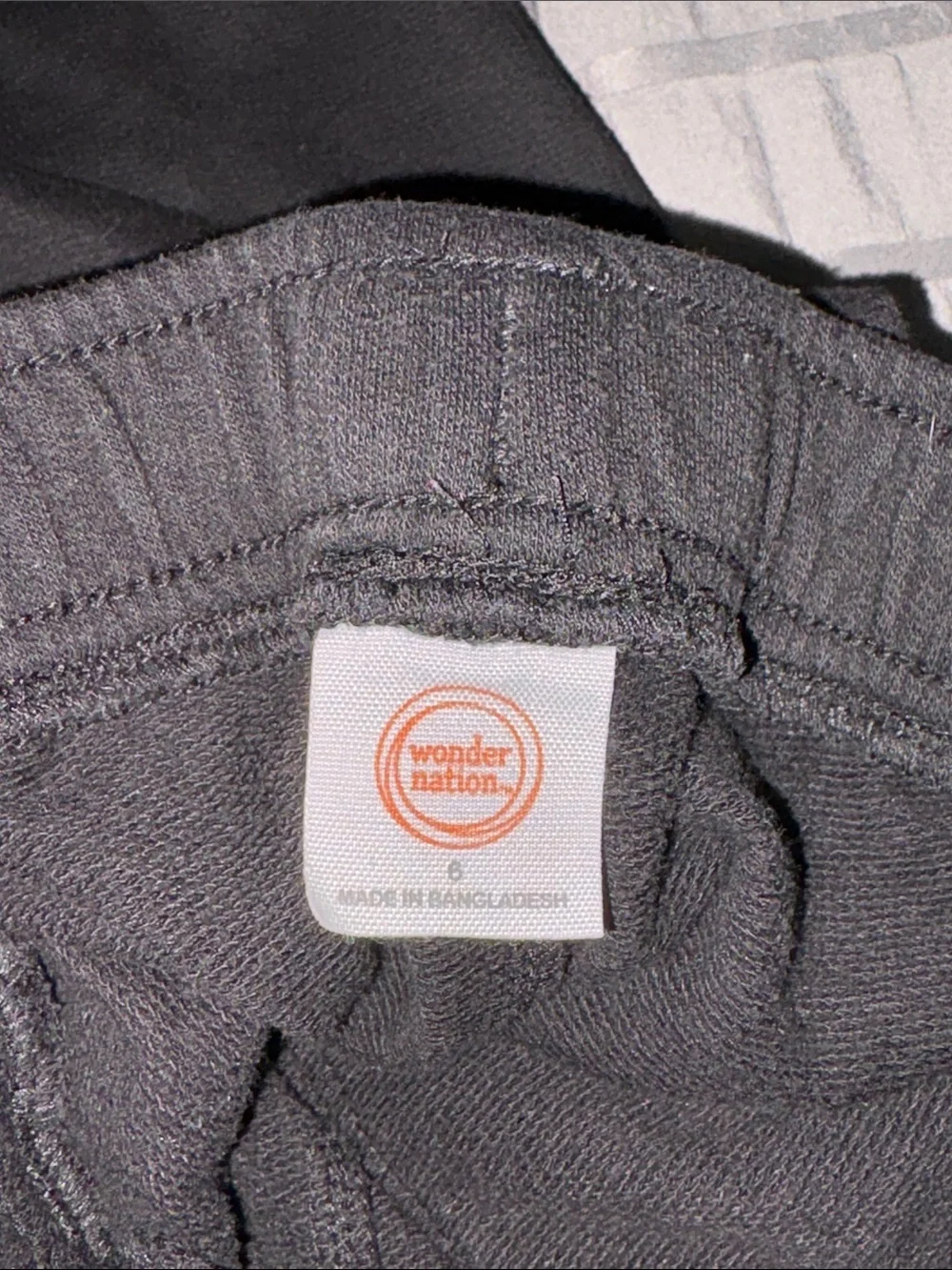 wonder nation Black Kids Jogger Pants with Contrast Drawstring